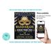 Editable Junior Senior Masquerade Ball Prom Flyer and Ticket Bundle Template